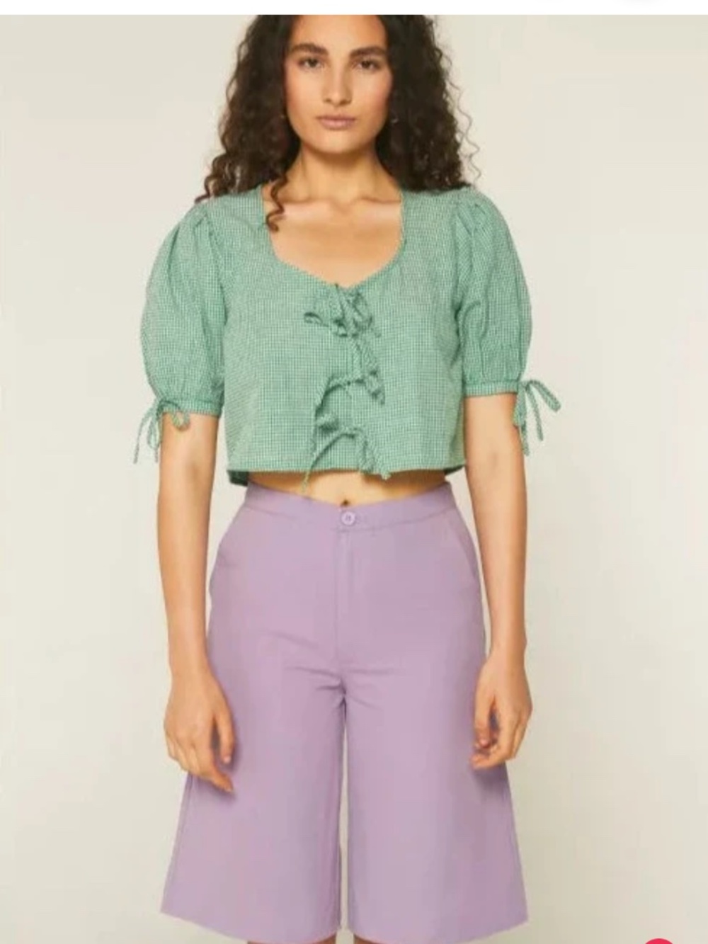 Purple Bermuda Shorts